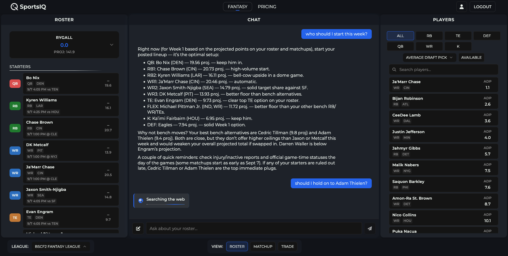 SportsIQ product preview